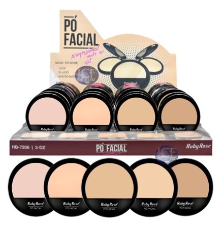 PO FACIAL COMPACTO PROFISSIONAL MAKE-UP A...