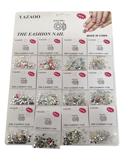 CARTELA DE STRASS PARA UNHAS YAZAOO C/ 12...