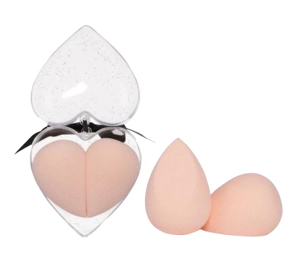 Kit 02 Esponja De Maquiagem Coração – Fac...