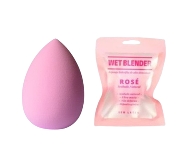 ESPONJA DE MAQUIAGEM WET BLENDER ROSE