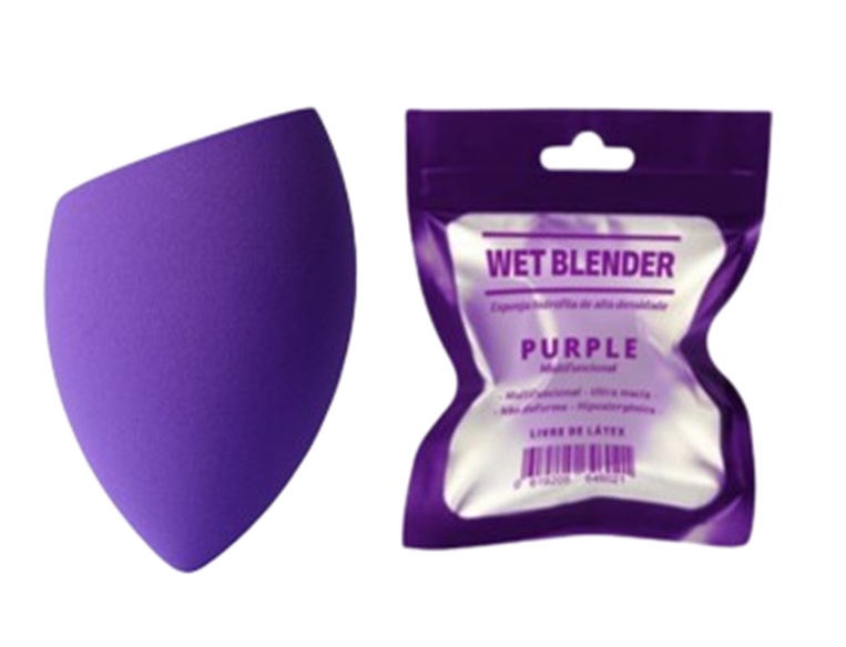 Esponja De Maquiagem Purple 1Un - Wet Ble...
