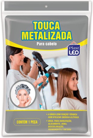 Touca Metalizada Térmica Para Cabelo 1Un ...
