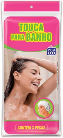 Touca De Banho Polietileno 3 Peças - Plas...