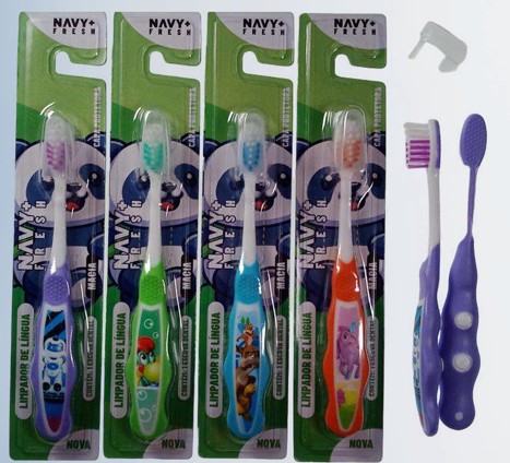 ESCOVA DE DENTE MACIA INFANTIL NAVY FRESH...