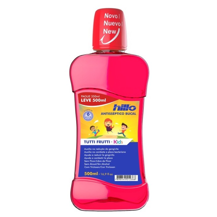 ANTISSEPTICO BUCAL HILLO KIDS TUTTI FRUTT...
