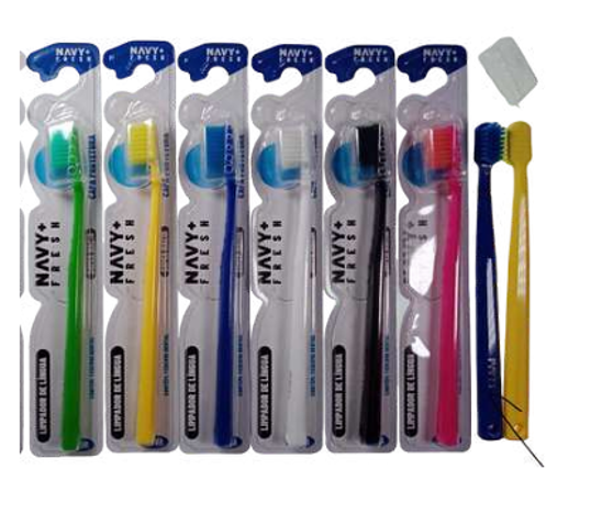 ESCOVA DE DENTE ADULTO SUPER MACIA NAVY F...