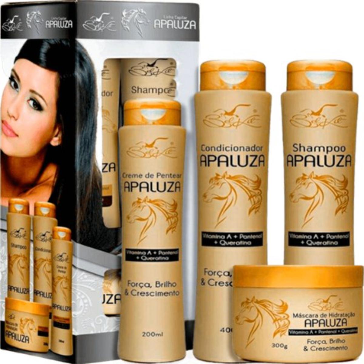 KIT 4 ITENS CAPILAR APALUZA BELKIT