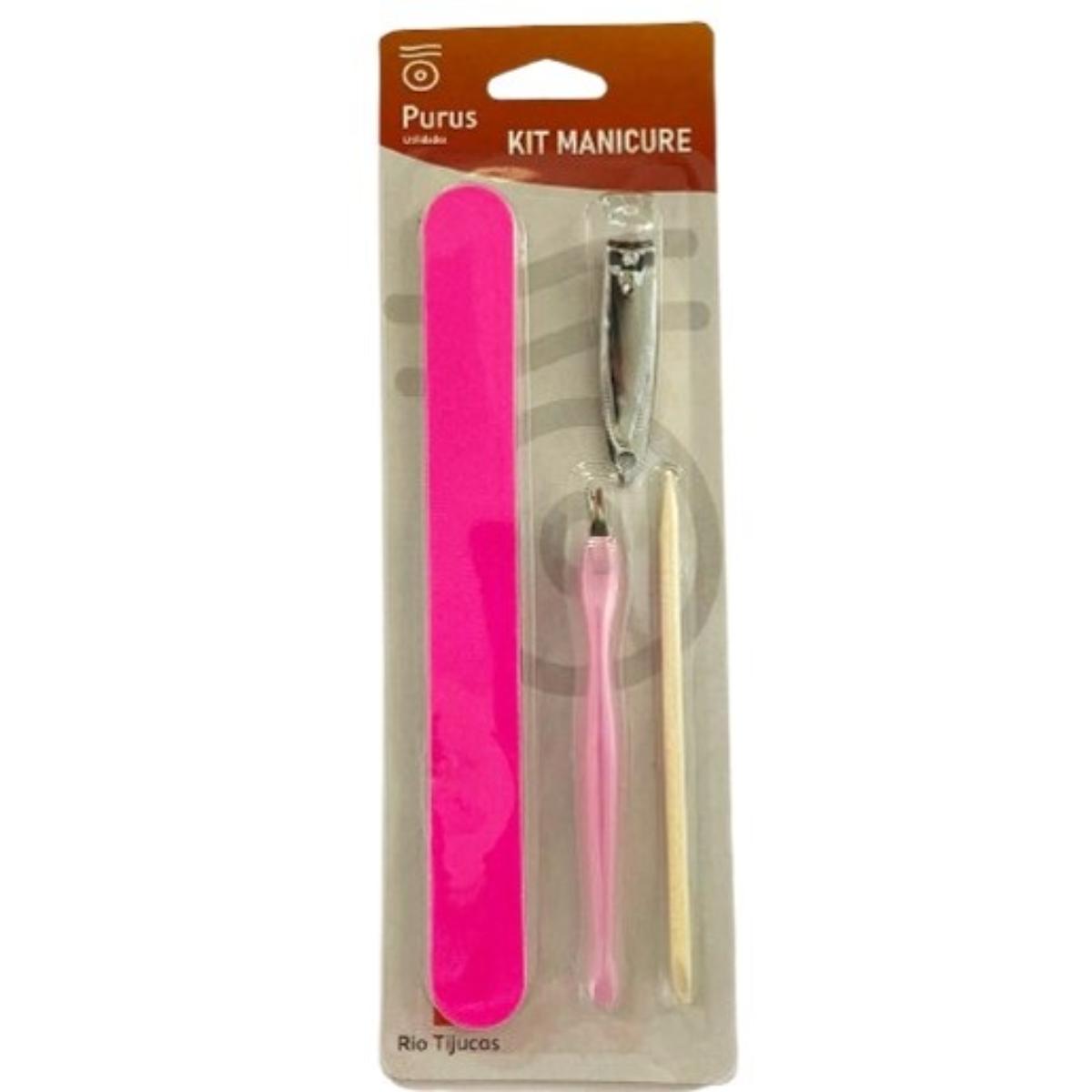 KIT MANICURE C/ PALITO LIXA ESPATULA CORT...
