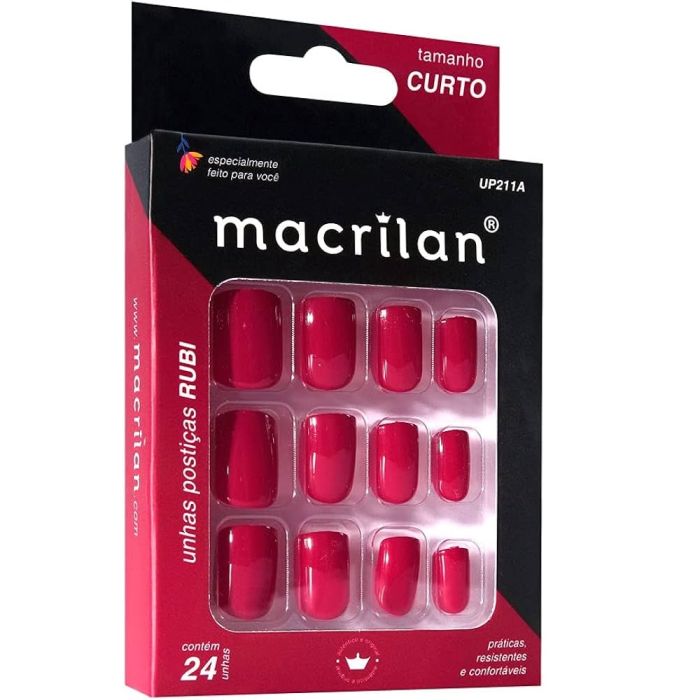 UNHAS POSTICAS RUBI BAILARINA C/24 PCS UP...
