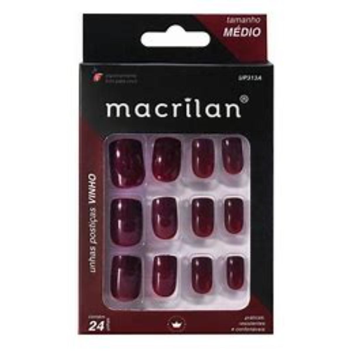 UNHAS POSTICAS VINHO BAILARINA C/24 PCS U...