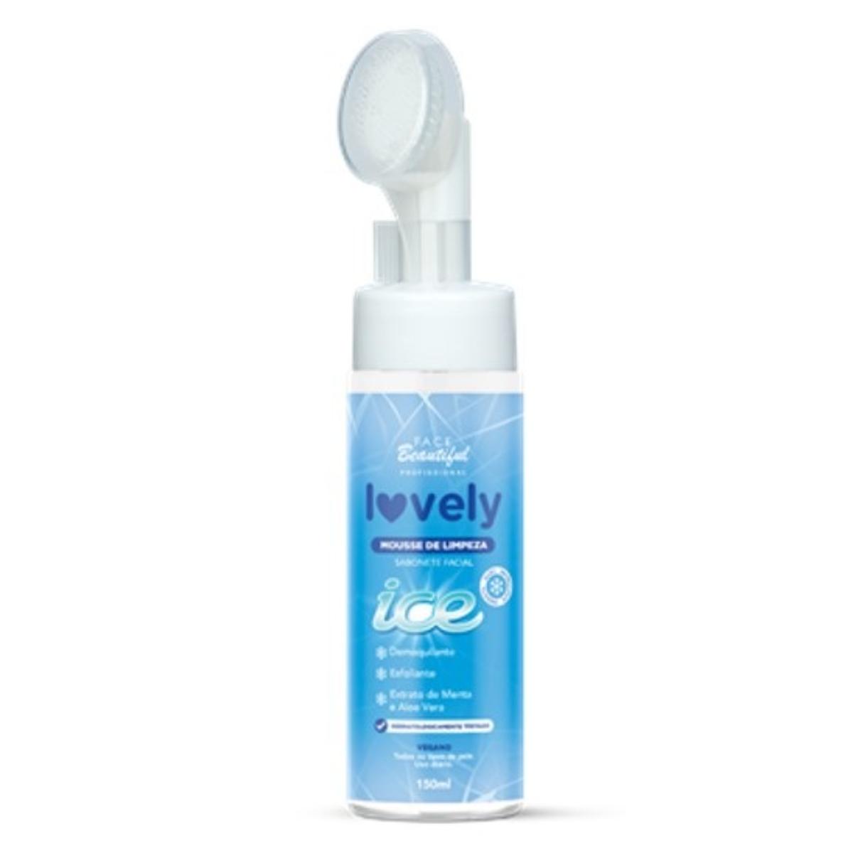 MOUSSE DE LIMPEZA ICE 150ML LOVELY FACE B...