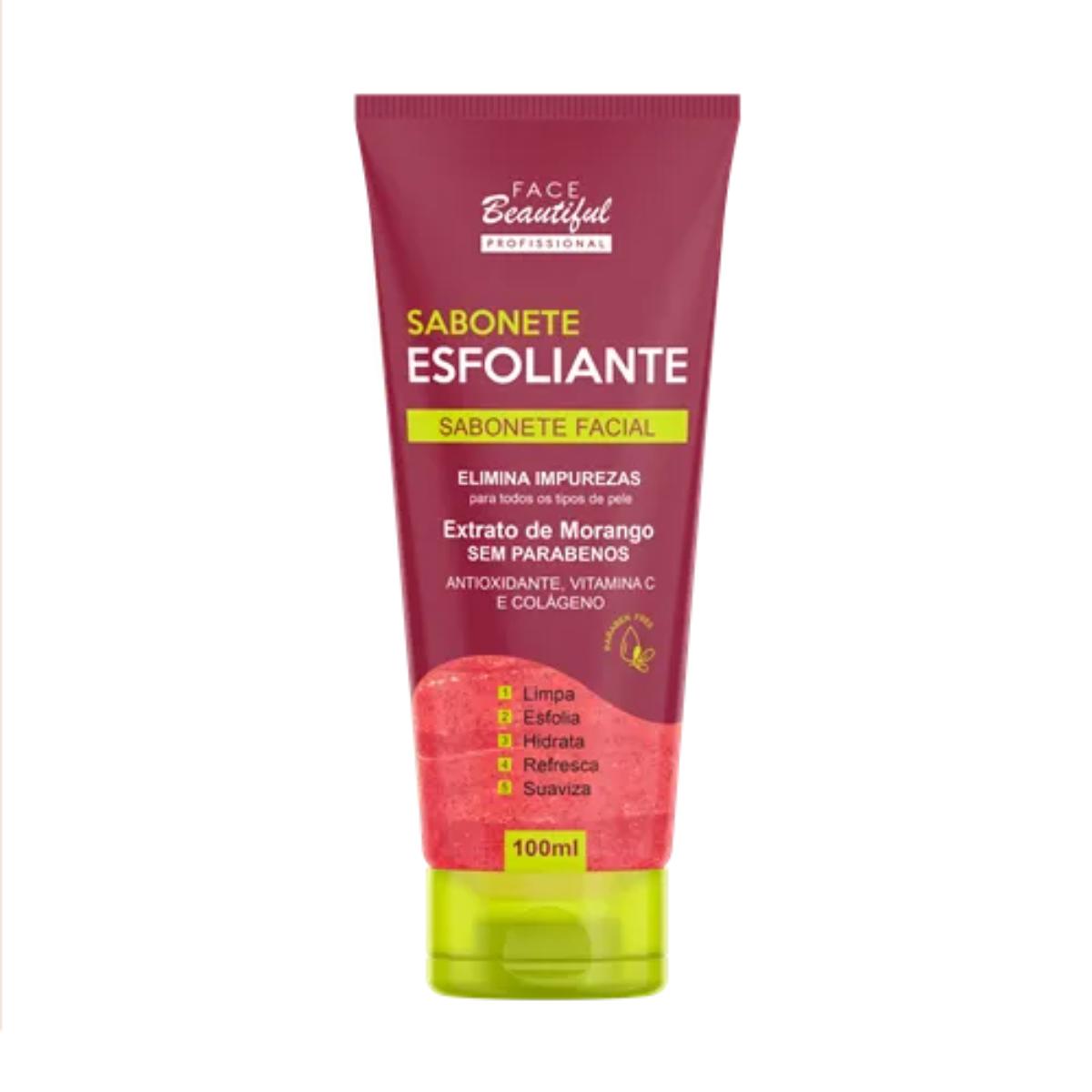 SABONETE ESFOLIANTE FACIAL MORANGO 100ML ...