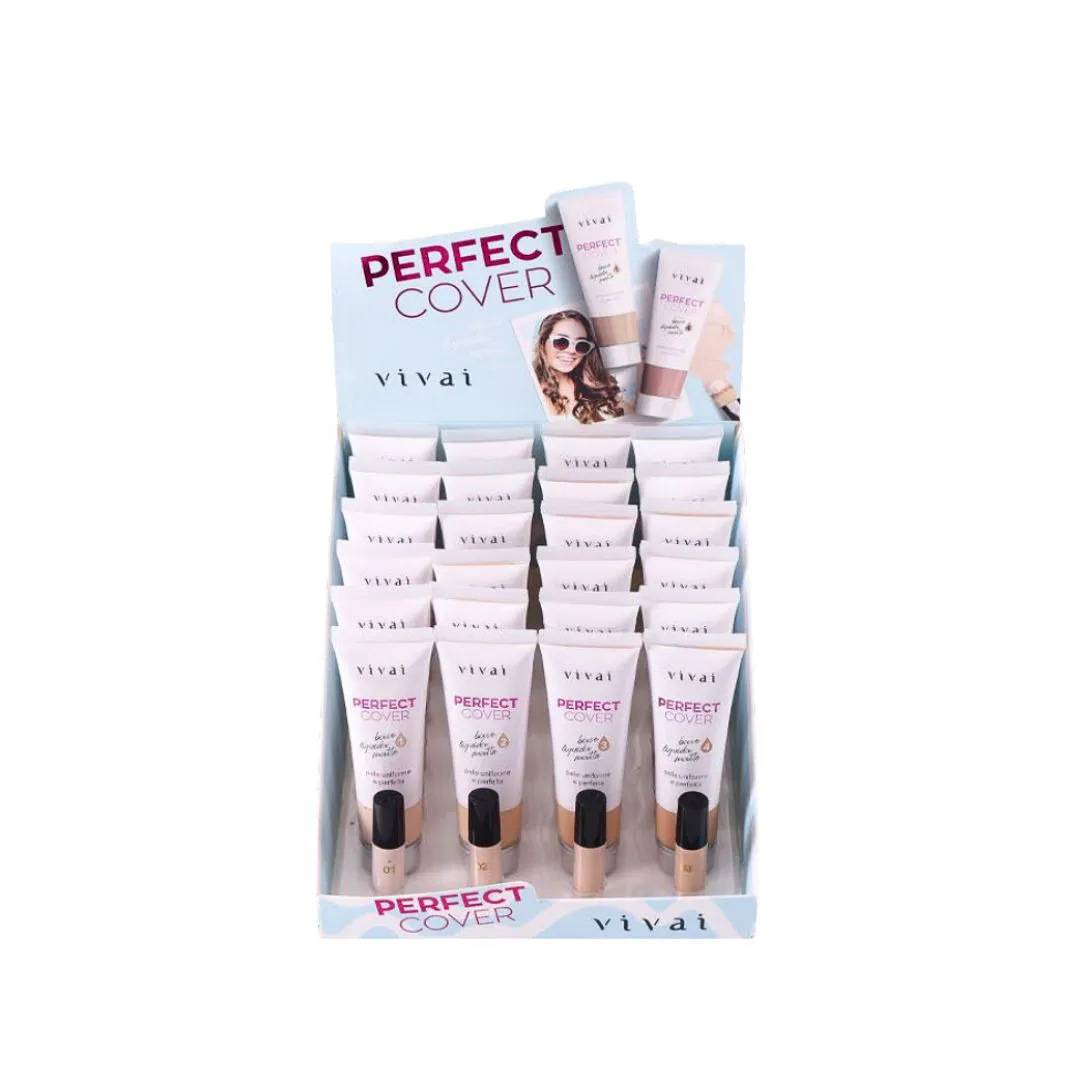 BASE LIQUIDA MATTE PERFECT COVER VIVAI 10...