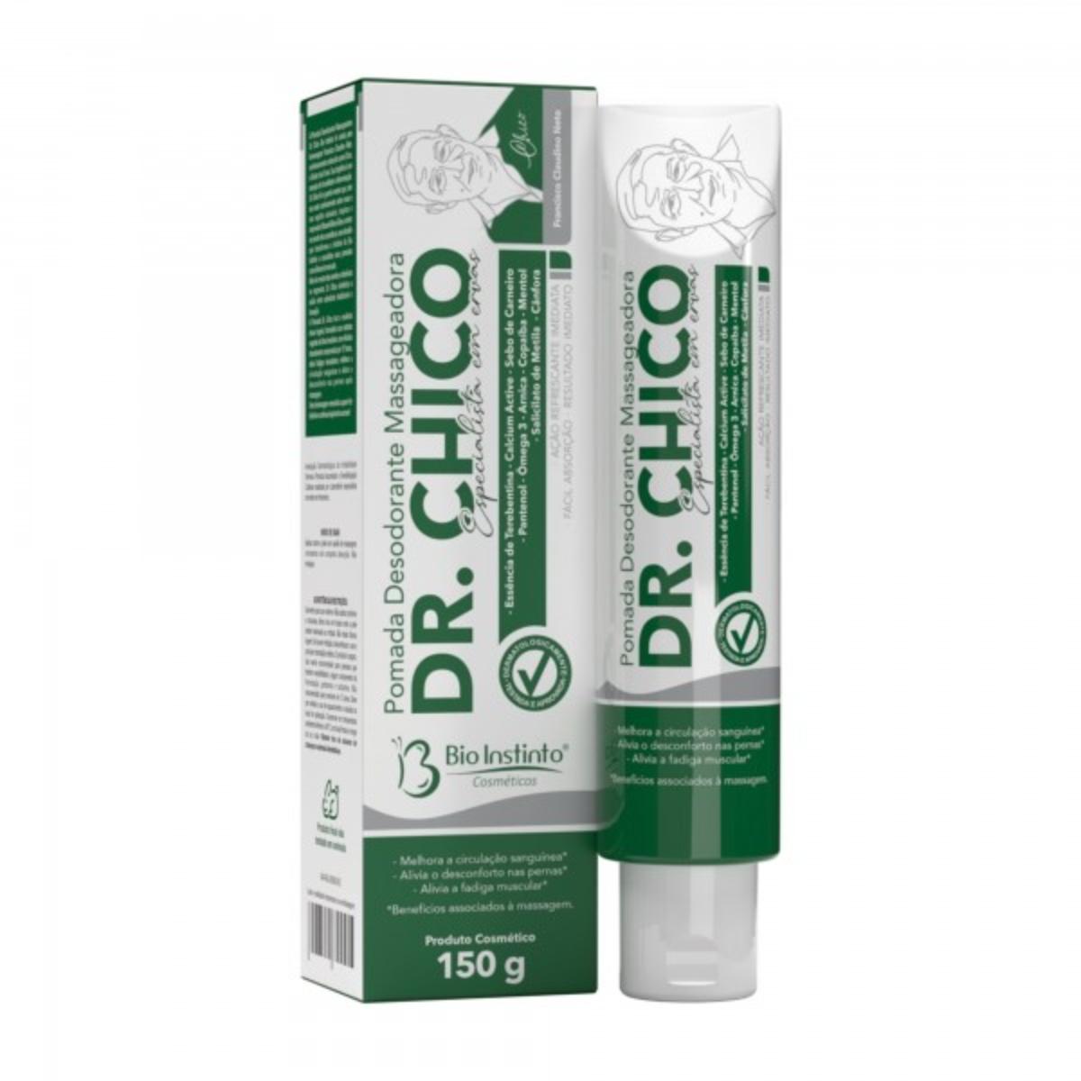 POMADA DESODORANTE MASSAGEADORA DR. CHICO...