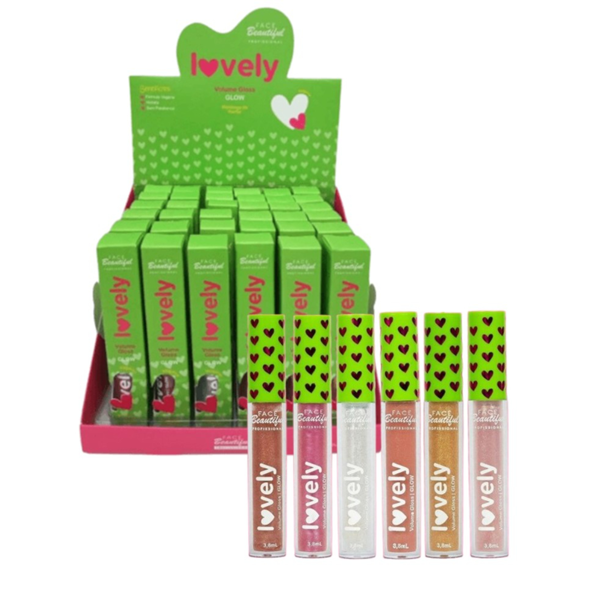 VOLUME GLOSS GLOW EFEITO BOCO LOVELY FACE...