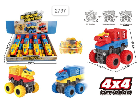 CARRO FRICCAO DINOSSAUR STUNT CAR MIKI TO...