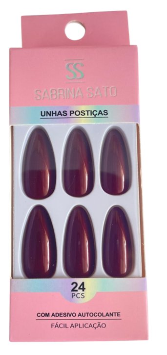 UNHAS POSTICAS AMENDOADA PLASTICO AUTOCOL...