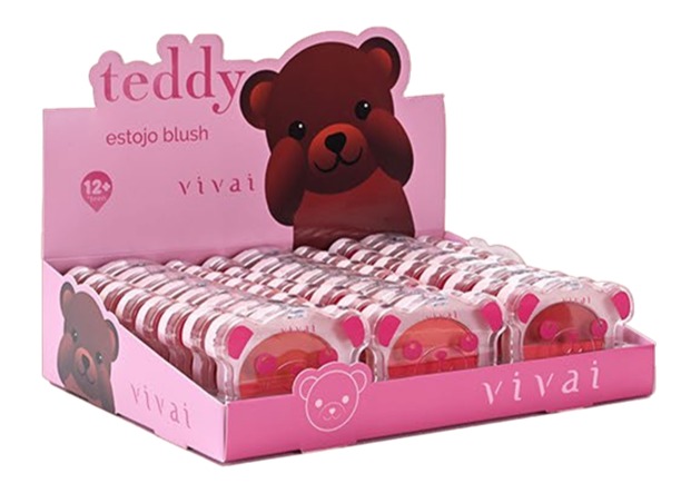 ESTOJO BLUSH TEDDY 4076.1.1 VIVAI DISPLAY...