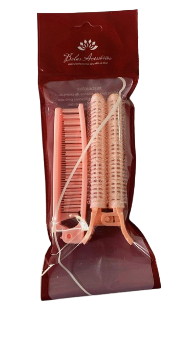 KIT BOB DE CABELO E PENTE
