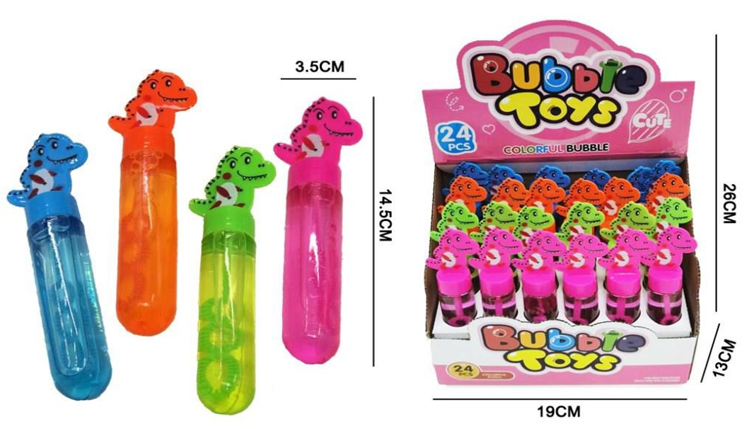 LANCA BOLHAS DINOSSAURO BUBBLE TOYS MS-59...