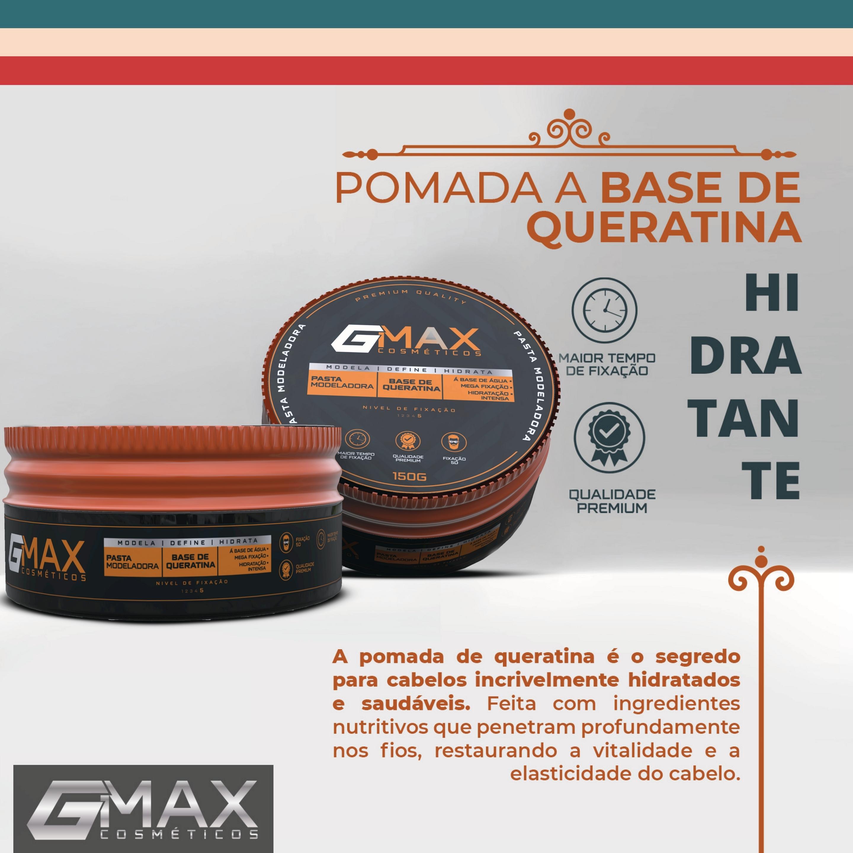 PASTA MODELADORA KERATINA GMAX 150G