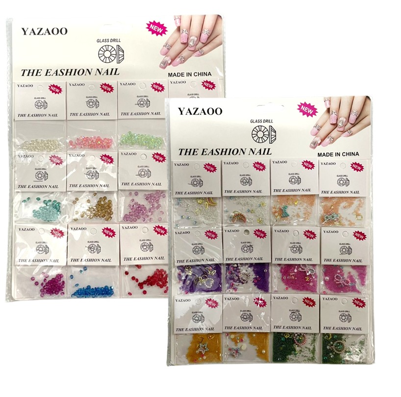 CARTELA DE MIX PEDRARIA PARA UNHAS YAZAOO...