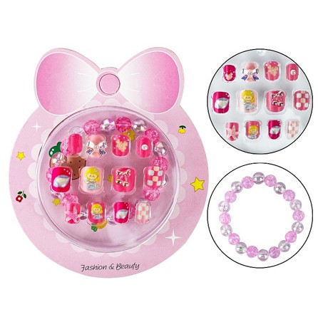 KIT NAILS UNHA INFANTIL E PULSEIRA VIVAI ...
