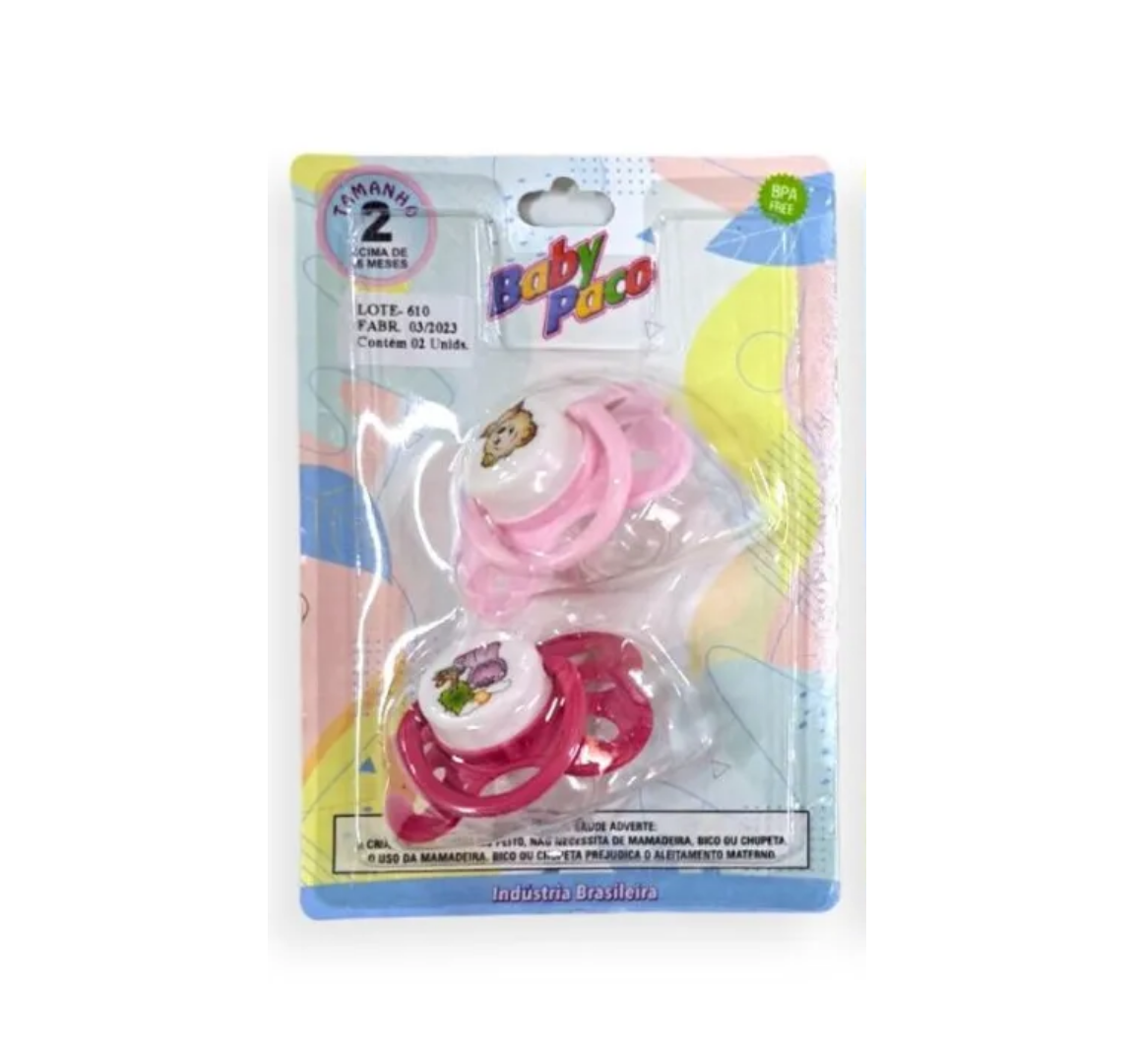 KIT CART. C/ 02 CHUPETAS SILIC. ORTO TAM....