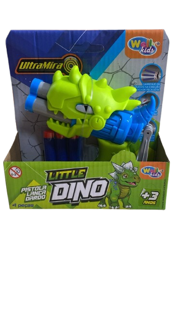 PISTOLA LANCA DARDOS LITTLE DINO 4 PCS WE...