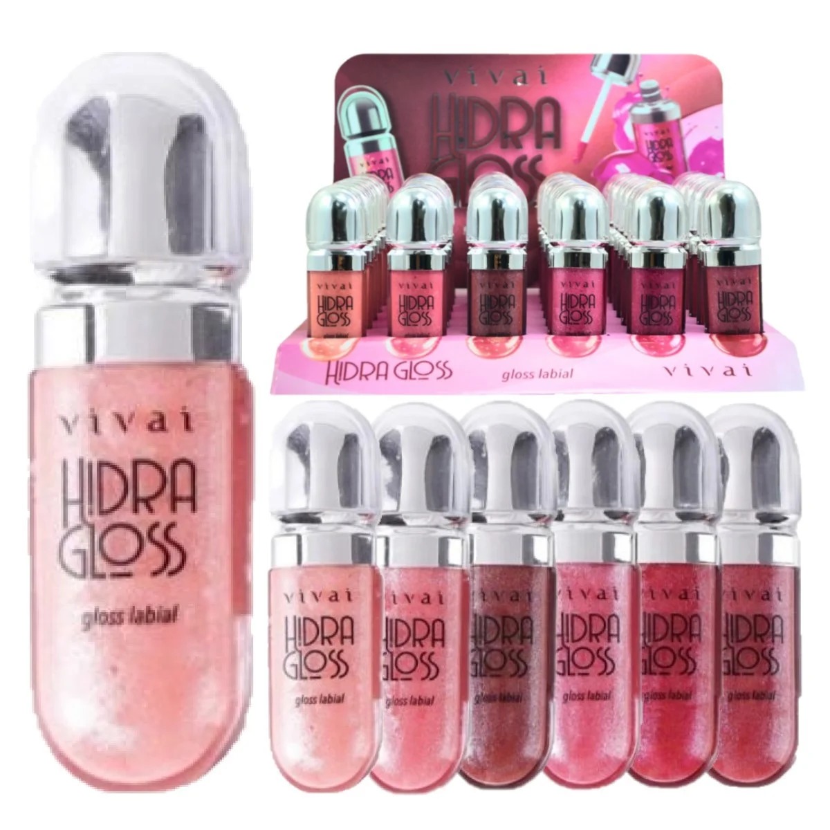 LIP HIDRA GLOSS CORES 3201.1.2 VIVAI C/ 3...