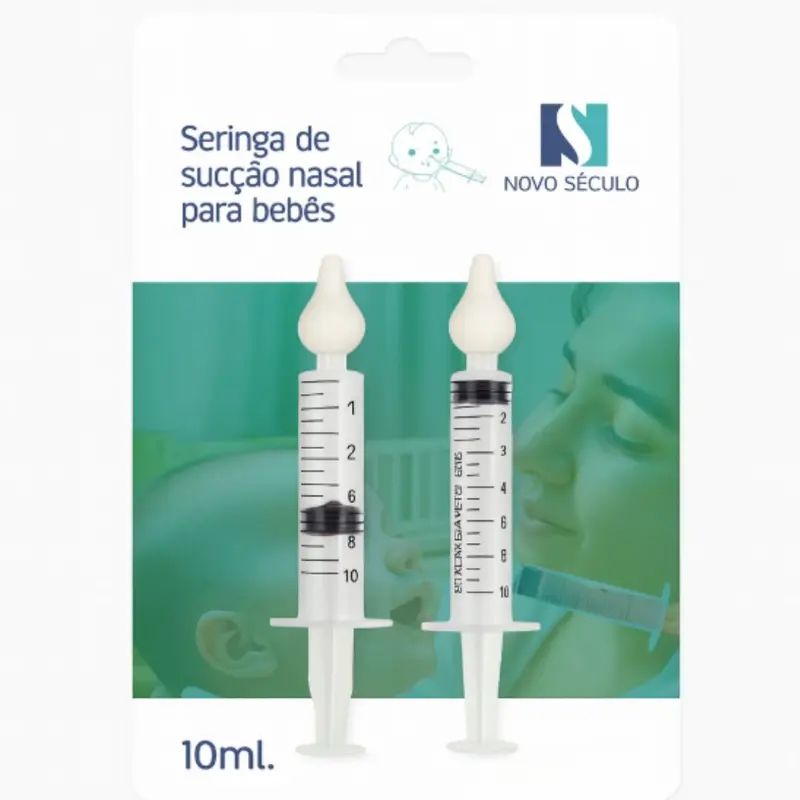 SERINGA DE SUCCAO NASAL PARA BEBES EM PLA...