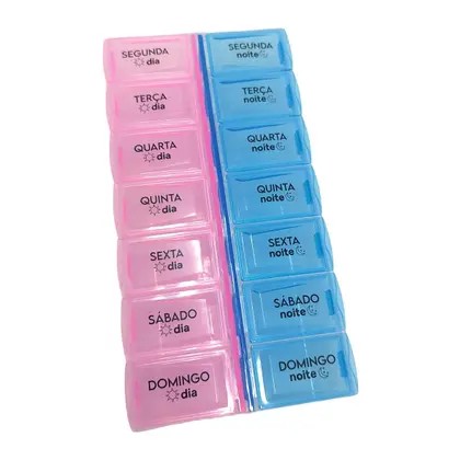 PORTA COMPRIMIDO DE PLASTICO 13X7X2CM NOV...