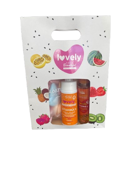 KIT PRESENTE LOVELY VITAMINA C C/03 PCS (...