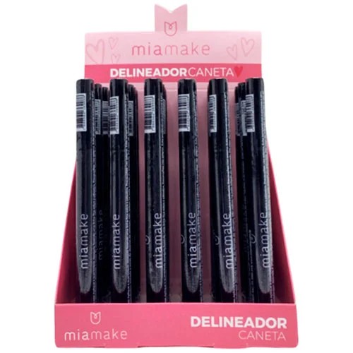 DELINEADOR CANETA PRETO MIAMAKE C/24 PCS ...