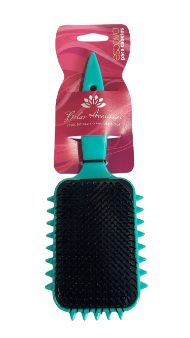 ESCOVA DE CABELO FITAGEM CABO COM PONTA