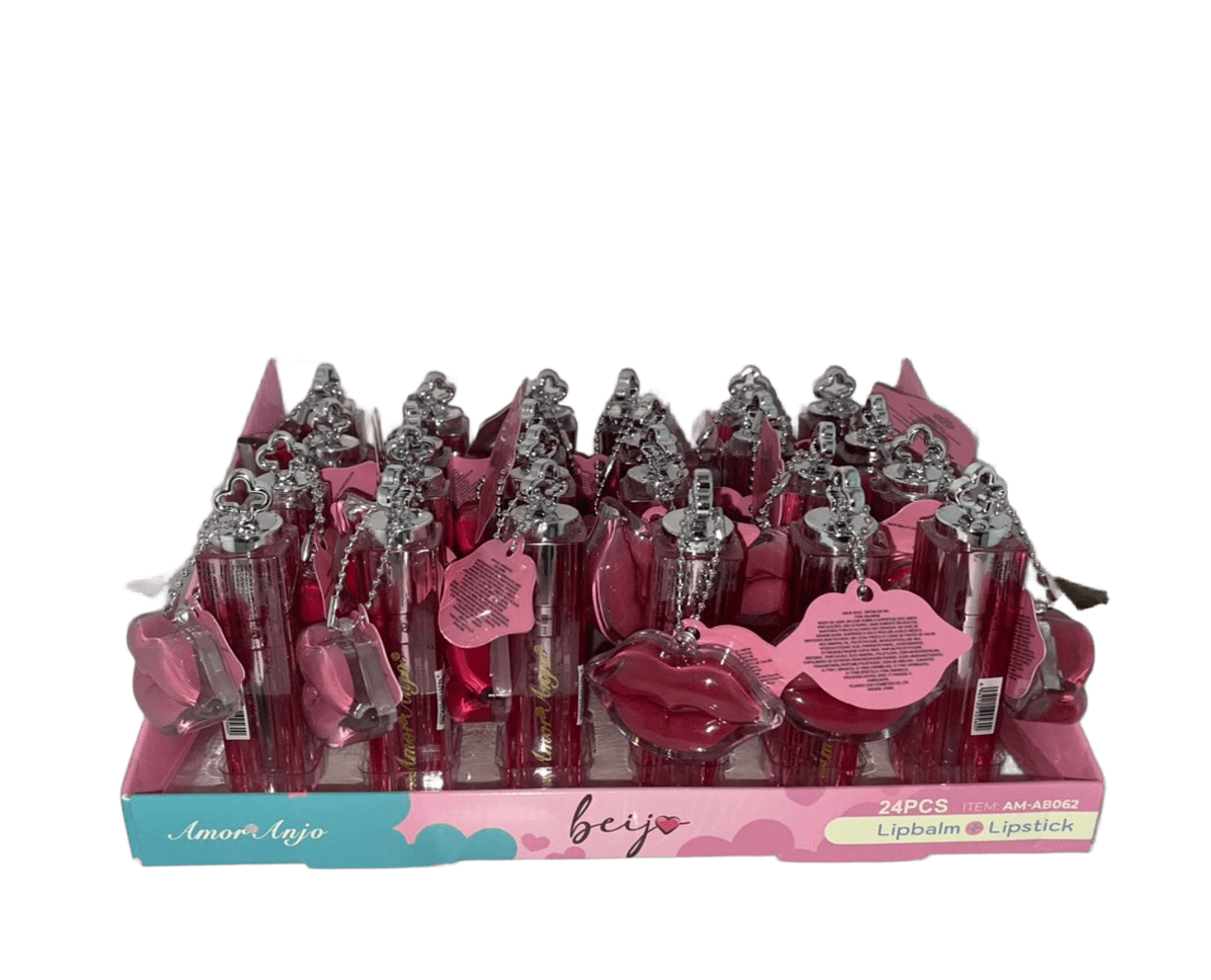 BATOM LIP BALM E LIP STICK BEIJO CHAVEIRO...