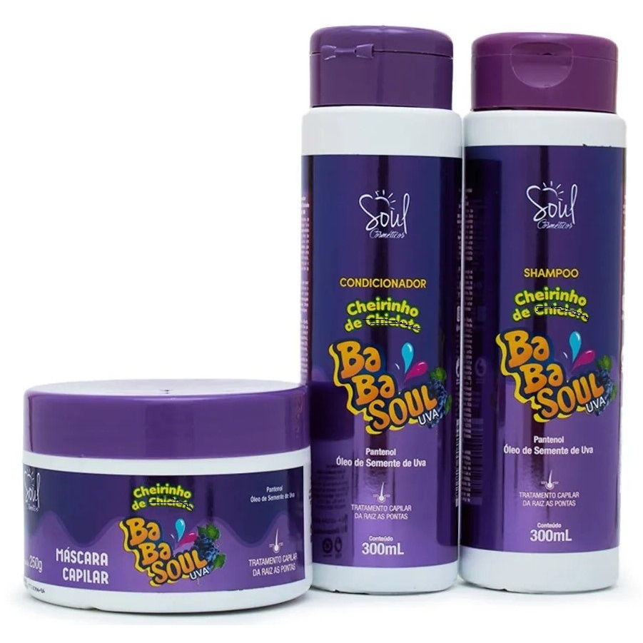 Kit Capilar Babasoul Cheirinho De Chiclet...