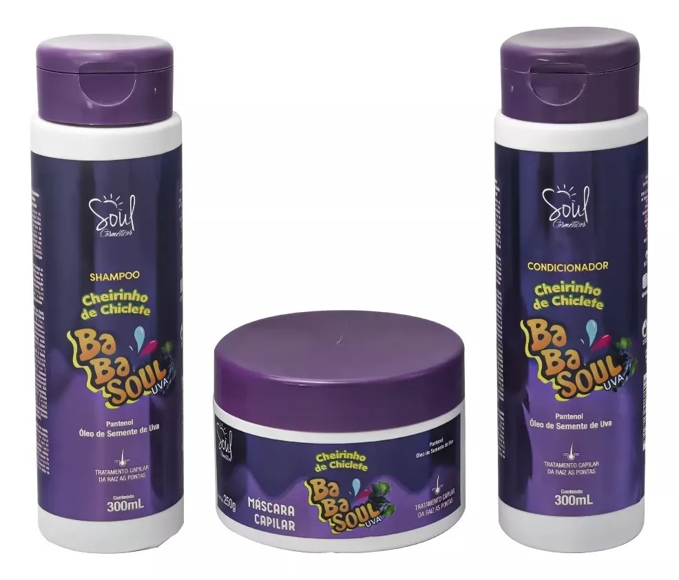 Kit Capilar Babasoul Cheirinho De Chiclet...