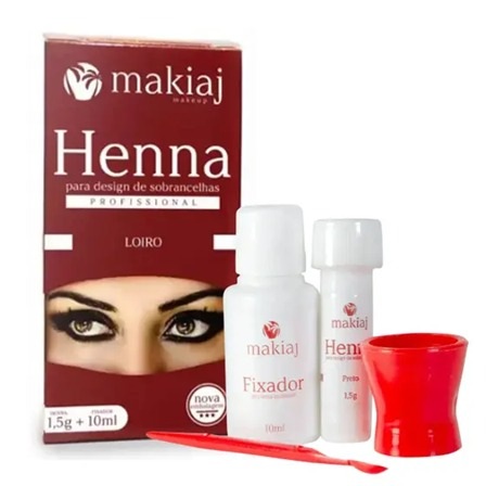 HENNA PARA DESIGN DE SOBRANCELHAS COM FIX...