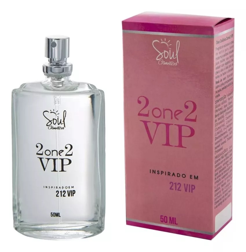 Deo Colônia Feminino 2 One 2 Vip 50Ml 1Un...