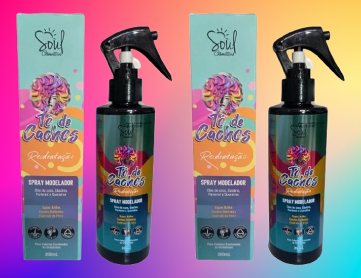 Tô De Cachos Spray Modelador Reidratação ...