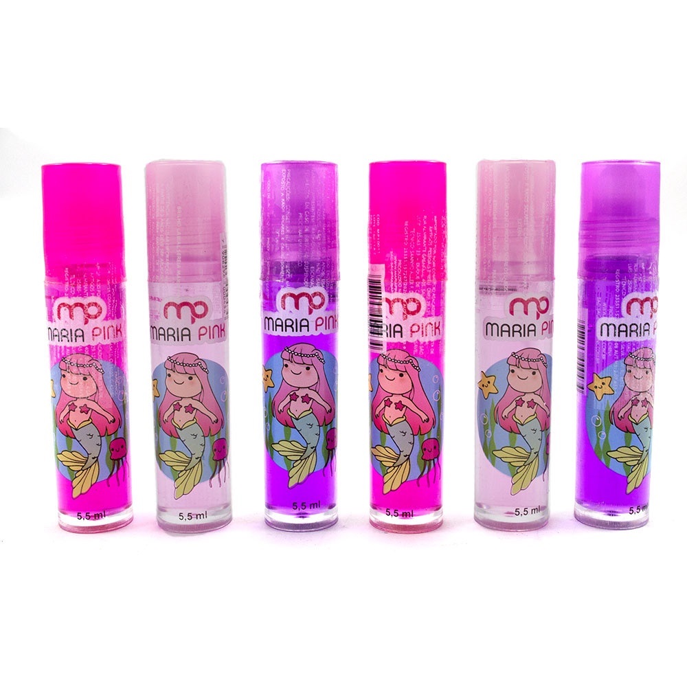 Brilho Labial Infantil Sereia 36Un - Mari...