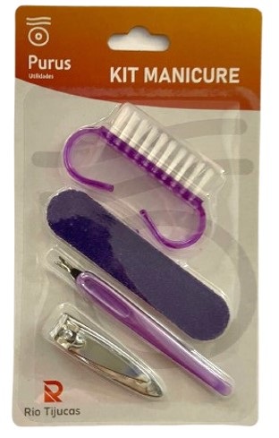 KIT MANICURE C/ ESCOVA LIXA ESPATULA CORT...