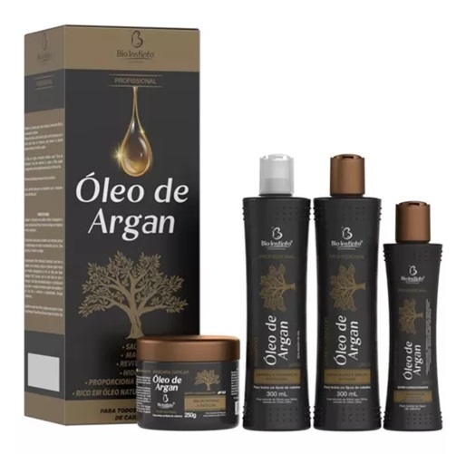 Kit Cabelo Profissional Óleo De Argan 4It...