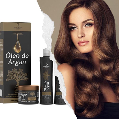 Kit Cabelo Profissional Óleo De Argan 4It...