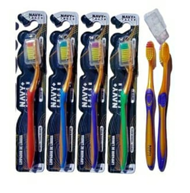 ESCOVA DE DENTE ADULTO MEDIA NAVY FRESH N...