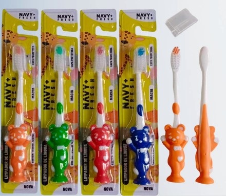 ESCOVA DE DENTE INFANTIL MACIA NAVY FRESH...
