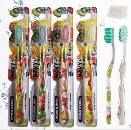 ESCOVA DE DENTE ADULTO MACIA NAVY FRESH N...