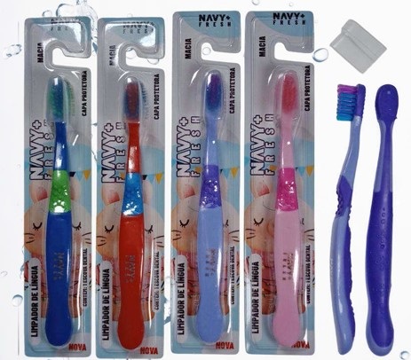 ESCOVA DE DENTE MACIA INFANTIL NAVY FRESH...