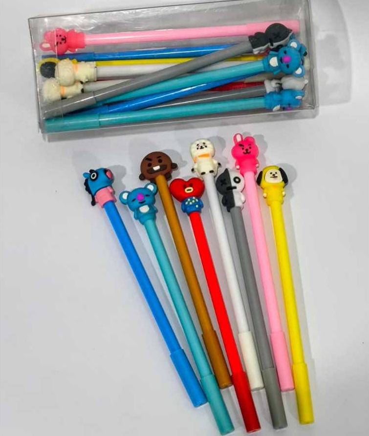 Kit De Caneta Esferográfica Personagens D...